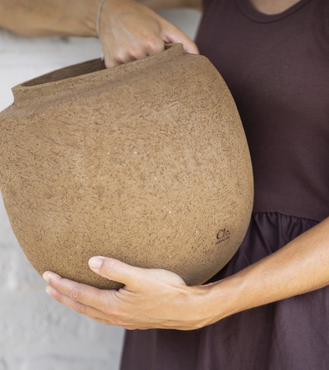 ruwe keramiek vazen handgedraaid cle ceramics