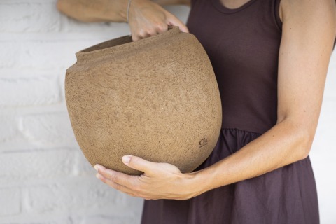 ruwe keramiek vazen handgedraaid cle ceramics