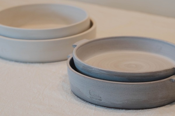 schalen ovenschalen fruitschalen keramiek handgedraaid